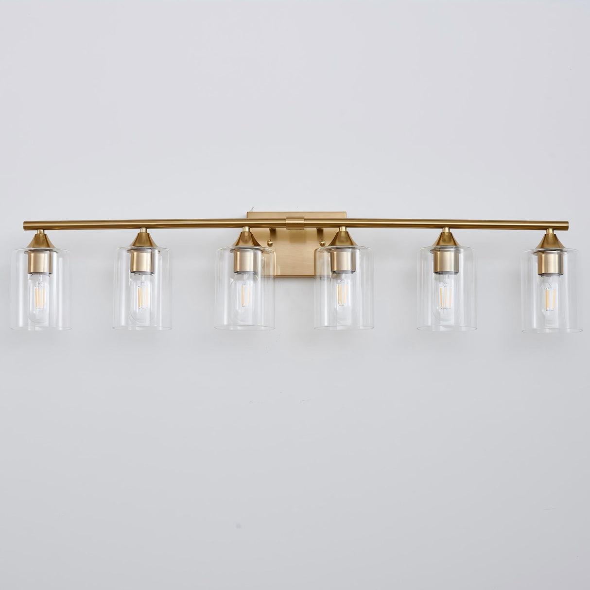 6-Light Brushed Bathroom Lighting