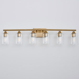 6-Light Brushed Bathroom Lighting