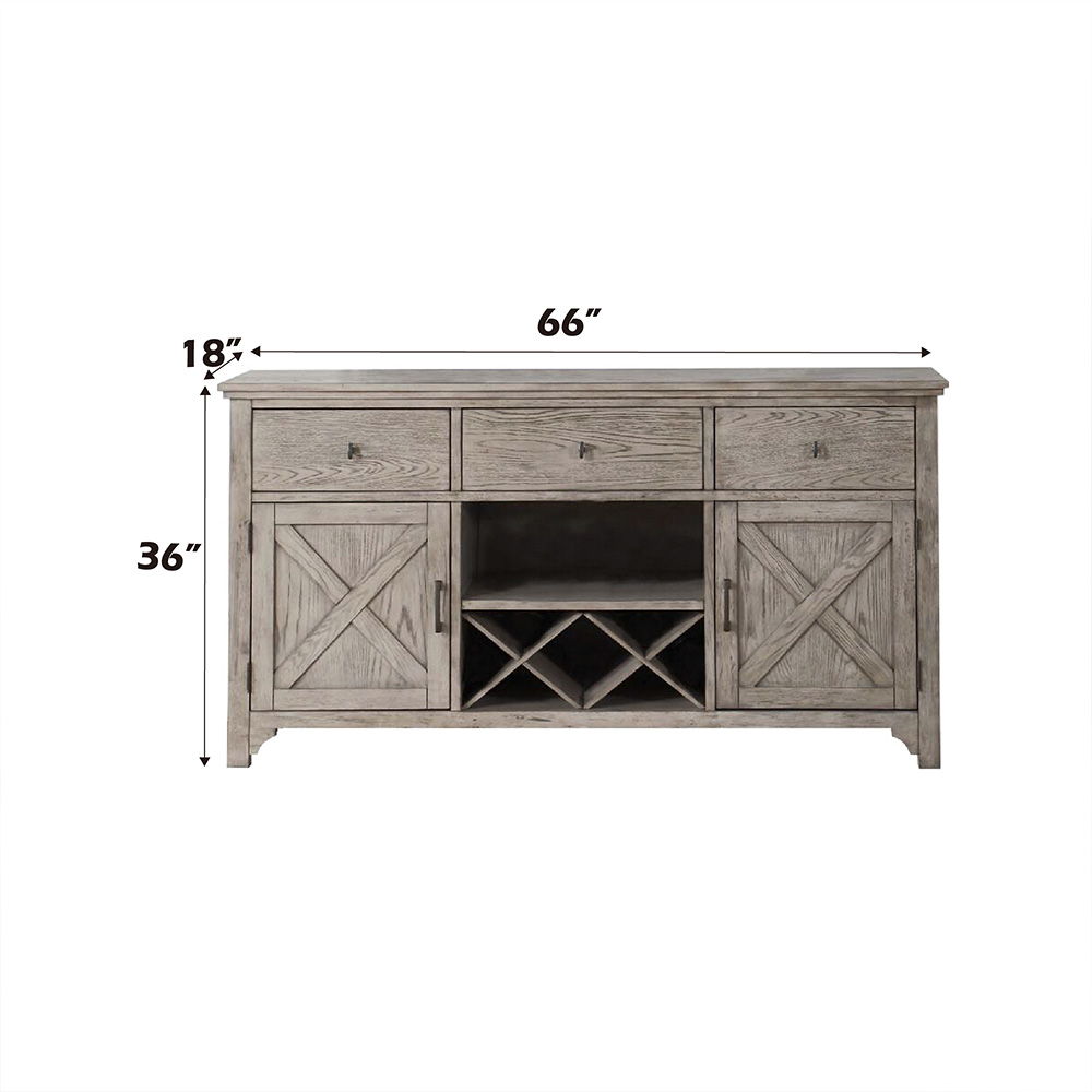 Rocky - Server - Gray Oak