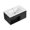 Wall Mounted Floating Bathroom Vanity With Open Shelf & Soft Close Door