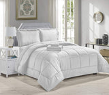 Home essentials  8 piece embossed stripe bed in a bag