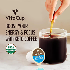Slim Organic Coffee Pods with Diet Support Bold Flavor