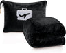 Comfort Fly Travel Blanket & Pillow" 2-in-1 Micro Plush Airplane Blanket with Carry Case (40" x 70")