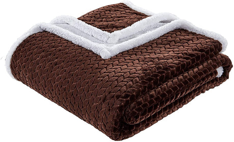 Home essentials braided sherpa blanket