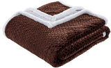 Home essentials braided sherpa blanket