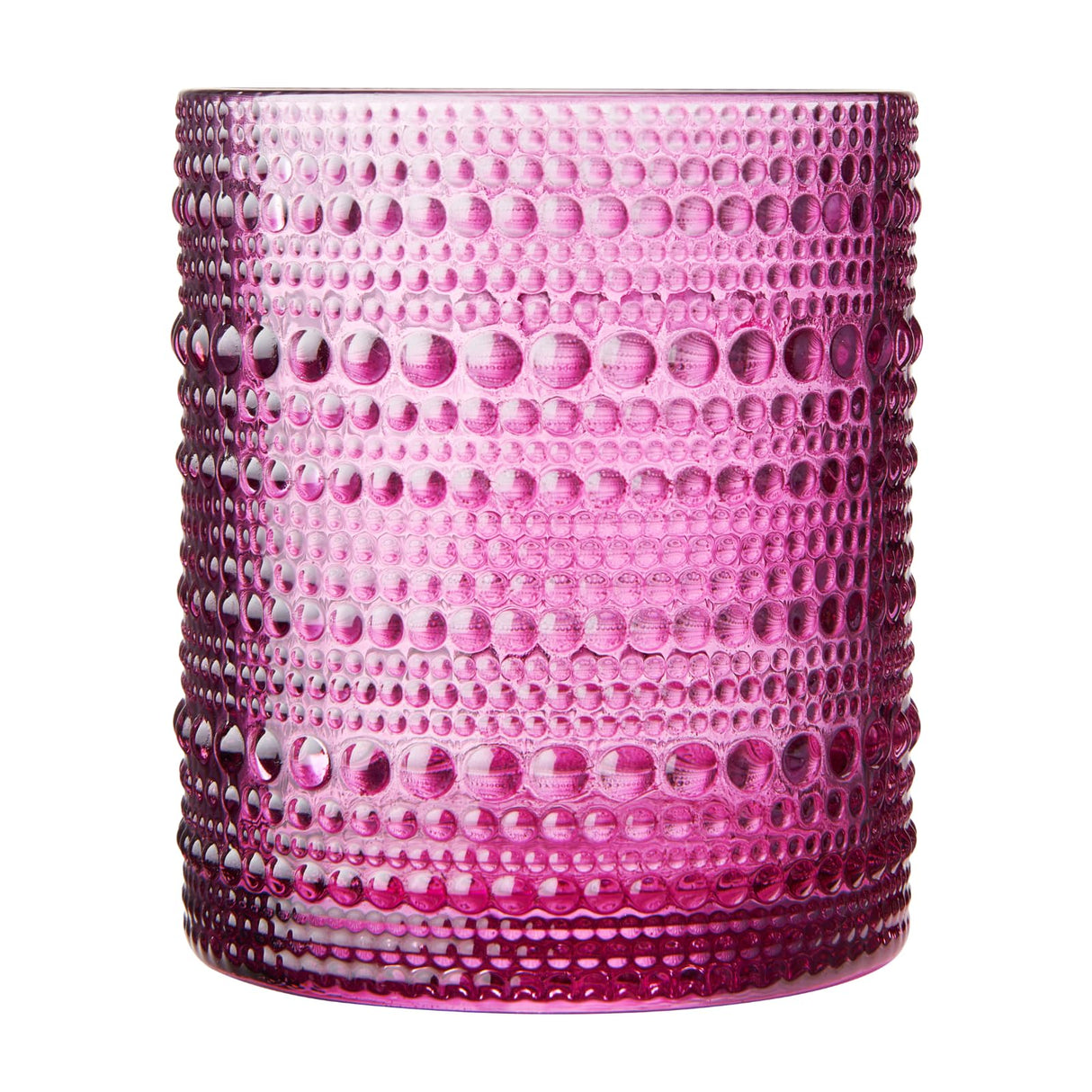 Hobnail glassware set of 6 Summer colors