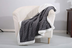 Decor&More Home Essentials Mermaid Oversized Sherpa Blanket