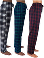 3-Pack-Men's-100%-Cotton-Flannel-Pajama-Pants-
