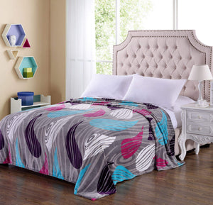 Decor&More Ultra Lush Extra Soft Modern Art Microplush Blanket