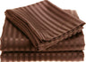 Noble house 1800 series wrinkle resistant embossed stripe sheet set