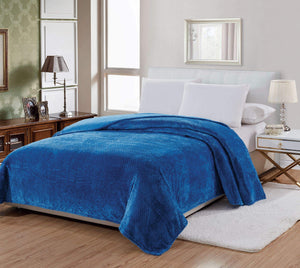 Decor&More Home Essentials Popcorn Textured Microplush Blanket