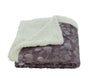 Faith, Hope, Love Home Decor Home Essentials Silver Flower Sherpa Plush Throw