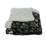Faith, Hope, Love Home Decor Home Essentials Silver Flower Sherpa Plush Throw