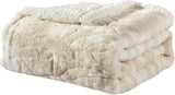 Alaska Faux Fur Shaggy Plush Sherpa Throw Blanket