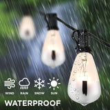 10-light indoor/outdoor rustic industrial incandescent c7 half-chrome bulb string lights