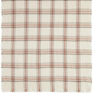 Cejon Heritage Plaid Blanket Scarf, Creme