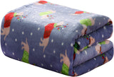 Noblehouse velvet touch holiday throw fleece blanket (50" x 60")