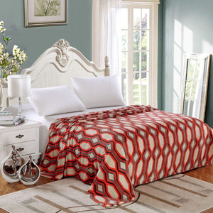 Home Essentials Lauren Geometric Microplush Blanket