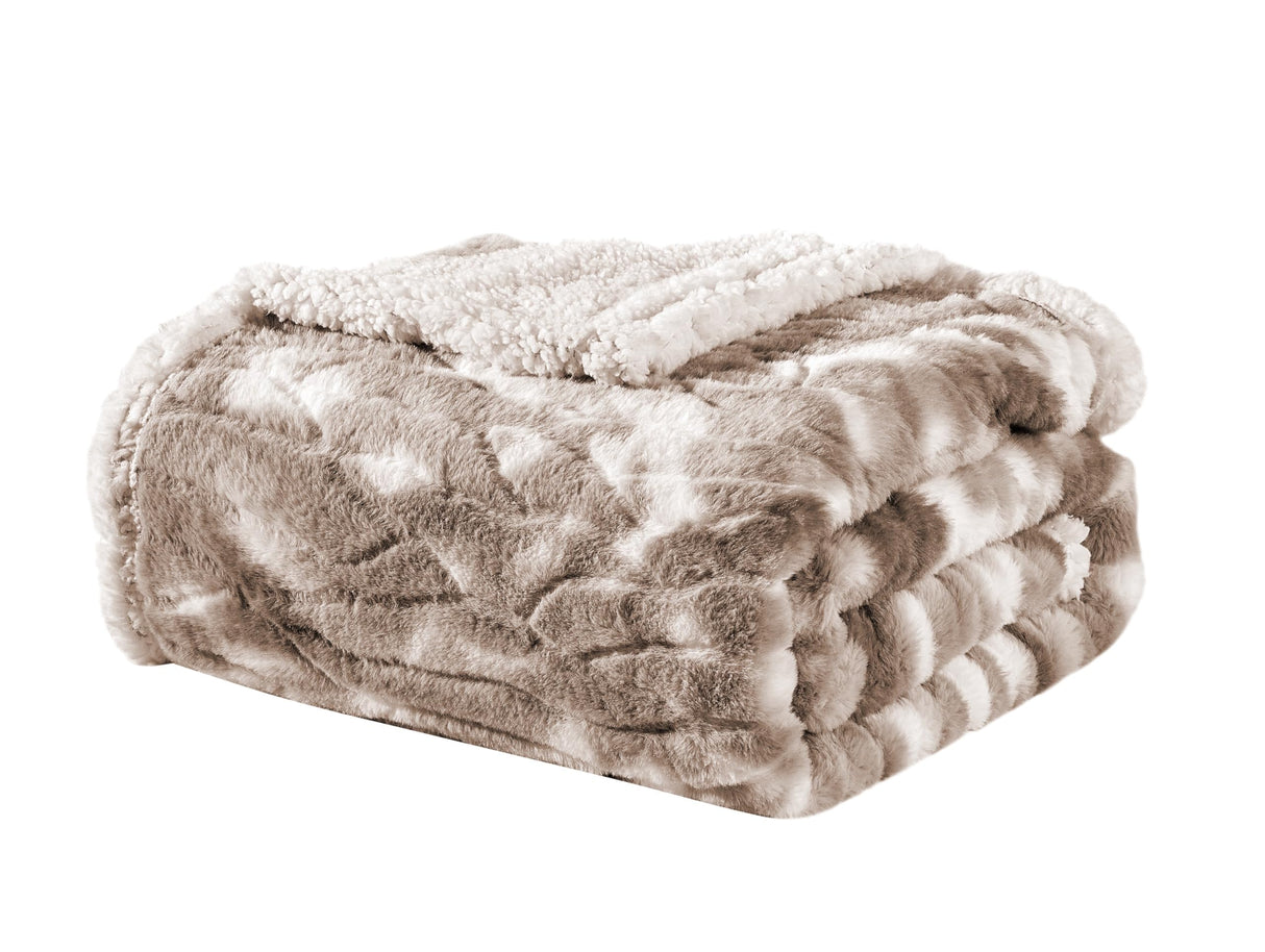 Faith, Hope, Love Home Decor King Size Alaska Faux Fur Sherpa Blanket