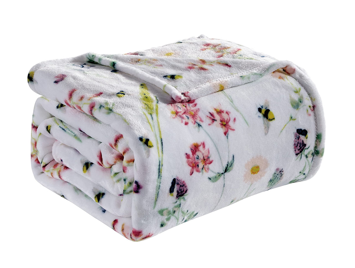 Faith, Hope, Love Home Decor Primavera In Bloom Oversized Luxe Plush King Size Blanket