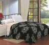 Decor&More Ultra Lush Daisy Snowflake Mandala Microplush Blanket