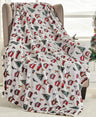 Noblehouse velvet touch holiday throw fleece blanket (50" x 60")
