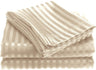 NobleHouse 1800 Series Wrinckle Resistant Embossed Stripe Sheet Set