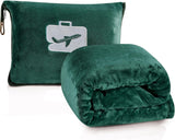Comfort Fly Travel Blanket & Pillow – 2-in-1 Micro Plush Airplane Blanket with Carry Case (40" x 70")
