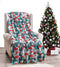 Noblehouse velvet touch holiday throw fleece blanket (50" x 60")