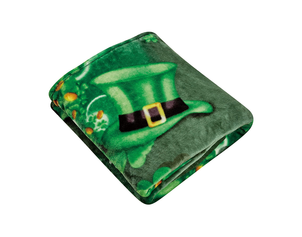 Faith, Hope, Love Home Decor Luck Of The Irish St Patrick'S Day Plush Throw Blanket
