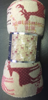 Decor&More Festive Holiday Microplush Throw Blanket (50" x 60") - Forest Friends