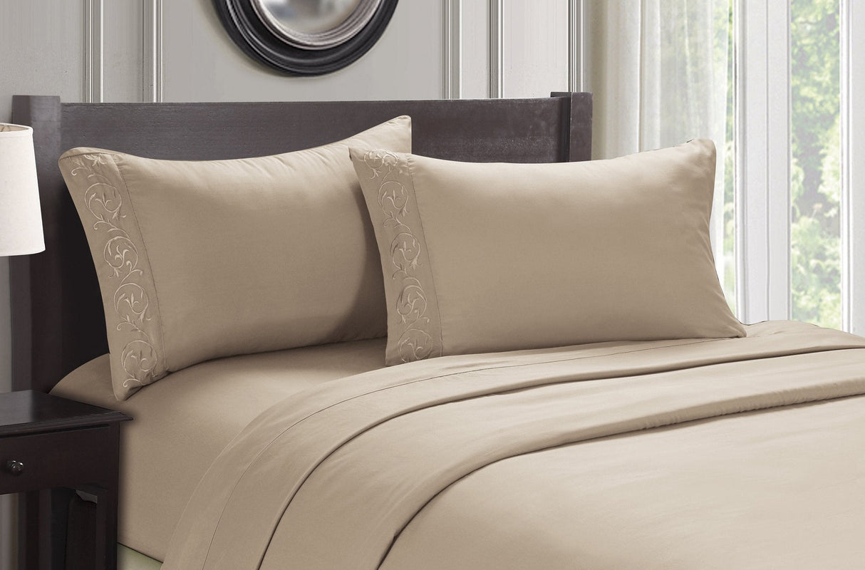 Faith, Hope, Love Home Decor Ultra Lush Soft Touch Venus Embroidered Sheet Set