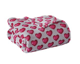 Decor&More Amor Eterno Be Mine Love Collection Valentine's Day Heart Ultra Plush Throw Blanket (50" x 60") -