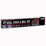 Franklin Sports NHL s Mini Hockey Set - Includes 1 Knee Hockey Goal - 2 Mini Hockey Sticks + 2 Foam Balls - Indoor Mini Hockey Goal + Sticks Set