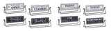 Reversable sentiment sign with stand (set of 4)
