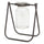 Hanging-Glass-Jar-Vase-with-Metal-Stand-(Set-of-2)-Vases