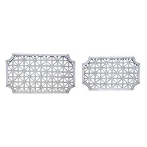 Woven Wood Wall Hanging (Set of 2)