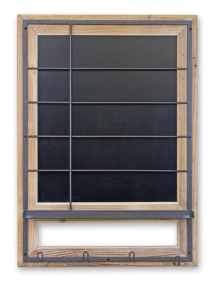 Weekly Calendar Blackboard w/ Hooks 34.25"H