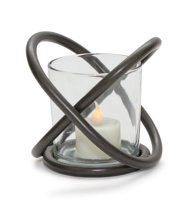 Modern-metal-votive-holder-with-glass-insert-(set-of-2)-Candle-Holders