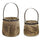 Wooden-Pail-Planter-with-Metal-Handle-Accent-(Set-of-2)-Garden-Decor