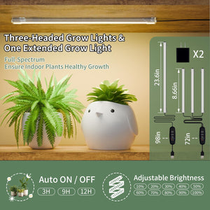 Large Indoor Plant Stand with Grow Light