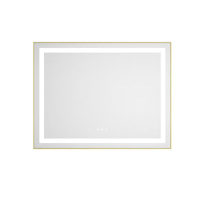 36" x 28" LED Bathroom Mirror with Front and Backlight