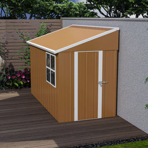 Weatherproof Storage Shed With Double Doors and Ventilation
