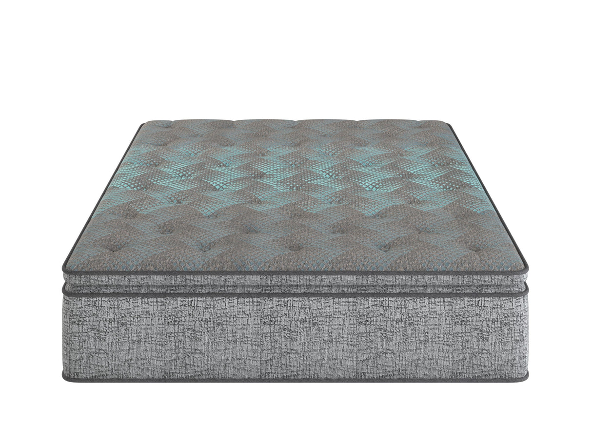 Restonic comfort care 10' hybrid, euro top,  individual pocketed coil mattress , plush comfort