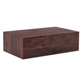 Luxurious Walnut Wood Grain MDF Coffee Table