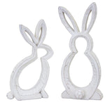 Carved-stone-bunny-outline-decor-(set-of-2)-Easter-Decor