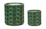 Forest-Green-Terra-Cotta-Pot-(Set-of-2)-Pots-&-Planters
