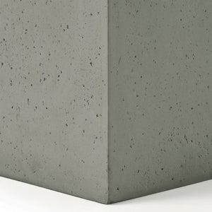 Modern Tank Holder Side Table With Smooth Concrete Surface