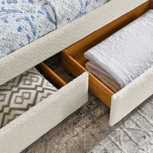 Upholstered Daybed & 2 Drawers