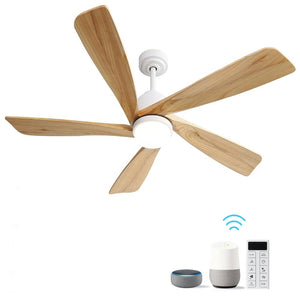 52 Inch Ceiling Fan With Dimmable LED Light and Remote Control